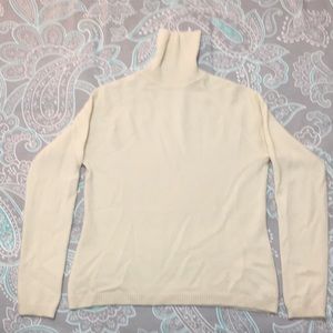 100% Cashmere Turtleneck Sweater, Ivory